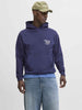 Jack & Jones felpa blu con cappuccio