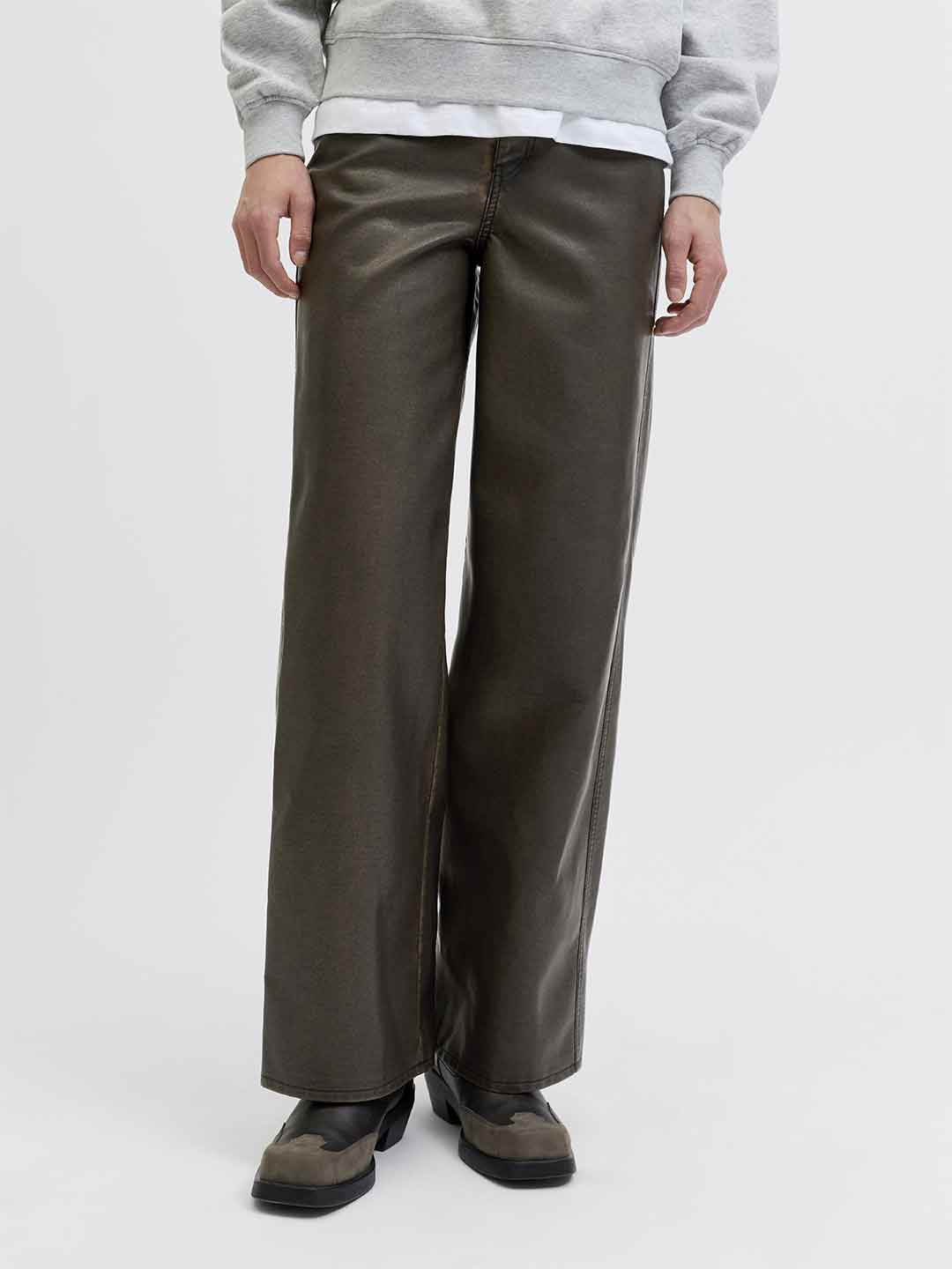 JJXX Hannah pantaloni marrone in pelle 12278944 MARRONE JJXX 