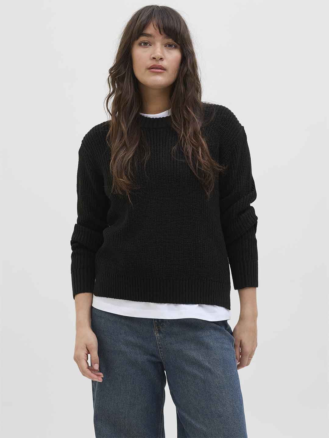 JJXX Global maglione nero 12288012 NERO JJXX 