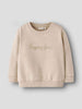 Name It felpa kids beige con stampa glitterata
