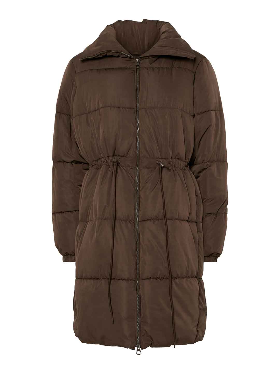 Pieces Jumbo giubbino marrone lungo 17159602 MARRONE PIECES 