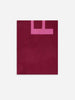 Pinko sciarpa bordeaux con logo lettering