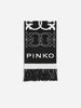Pinko sciarpa nero con logo