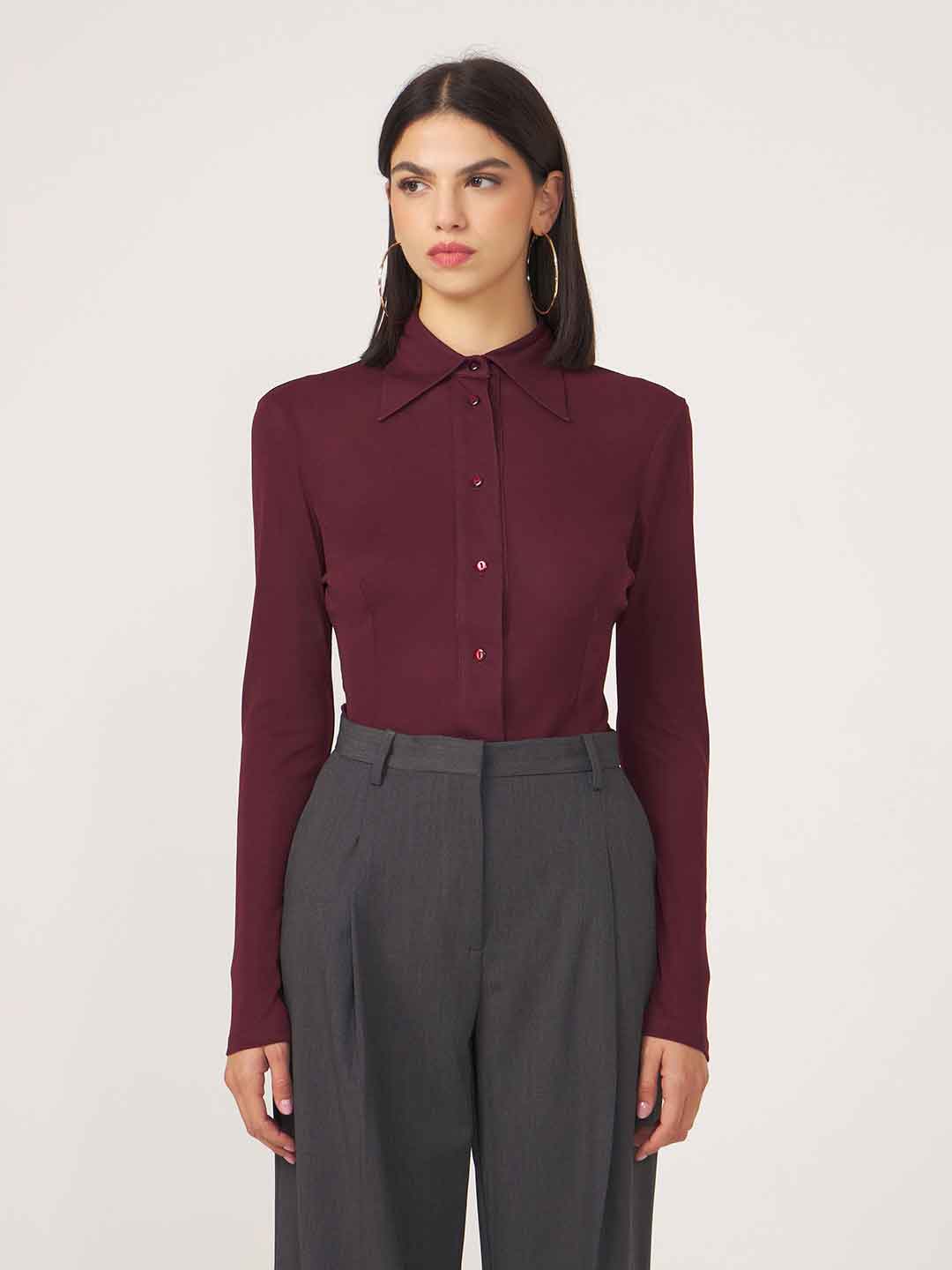 Silence Sunny camicia bordeaux SLCA010 BORDEAUX SILENCE 
