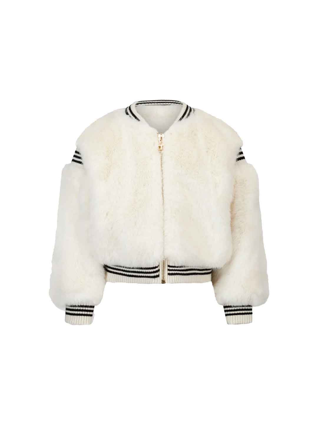 Twinset pelliccia kids bianco 252GB2270 BIANCO TWINSET 