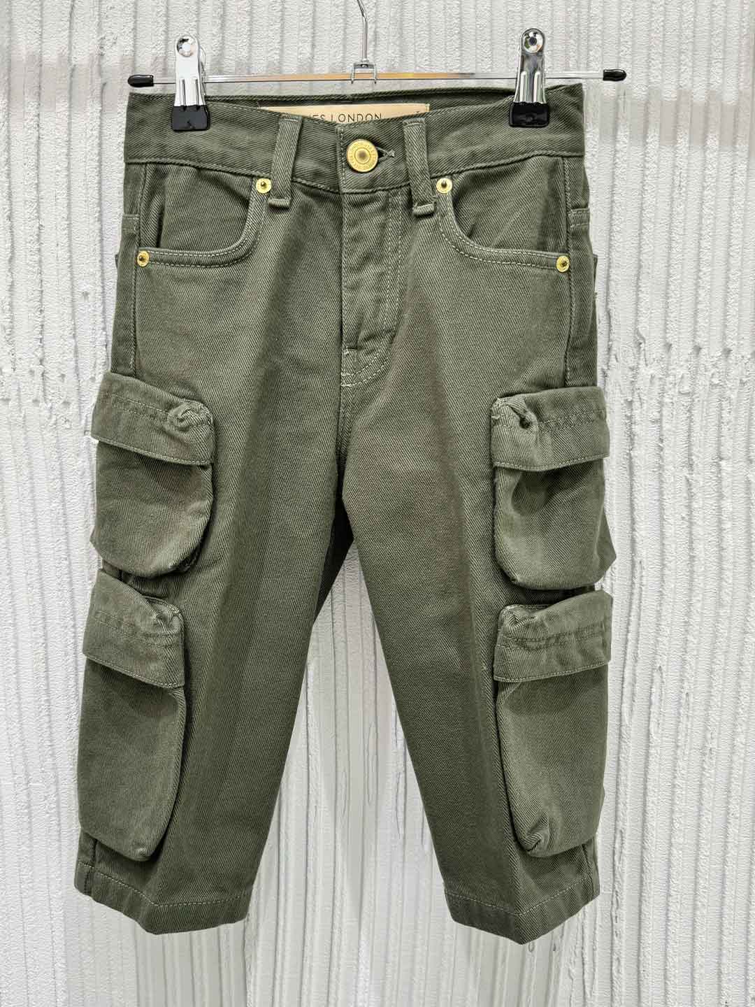 Yes London t-pantalone kids verde cargo JR3093-P VERDE YES LONDON 
