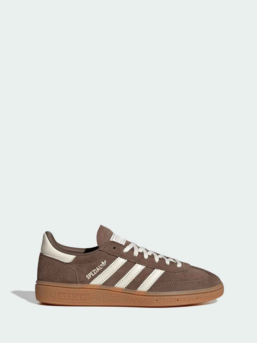 Adidas Handball Spezial sneakers marrone con bande bianche IF6490 MARRONE ADIDAS 