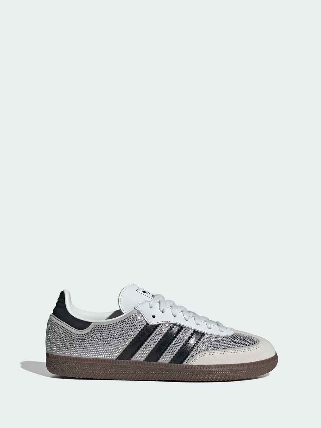 Adidas Samba OG sneakers bianco con strass IH9055 BIANCO ADIDAS 