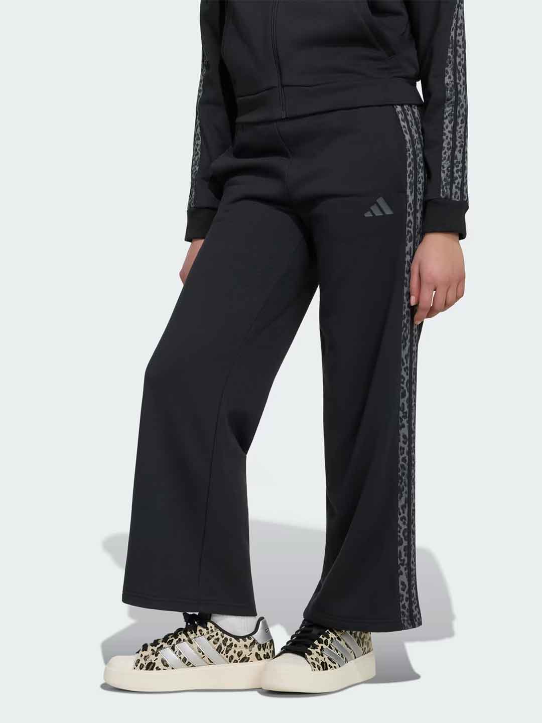 Adidas Animal pantalone kids nero con bande maculate 5-15 anni KC7199 NERO ADIDAS 
