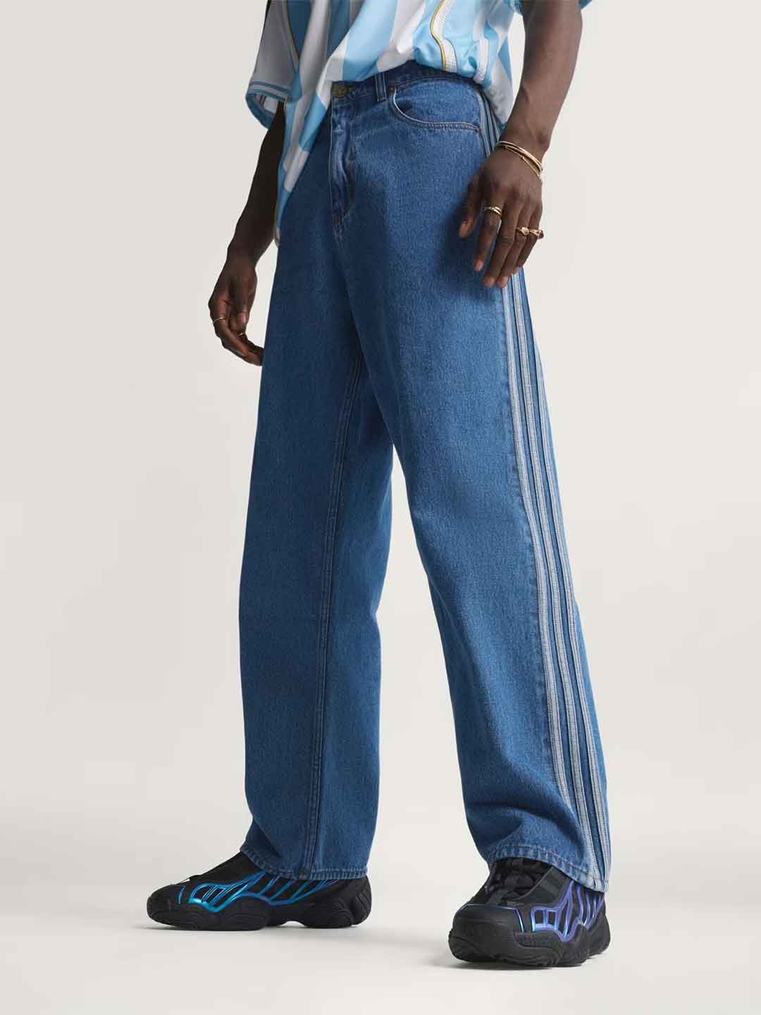 Adidas Firebird Adicolor jeans con bande laterali KD1499 JEANS ADIDAS 