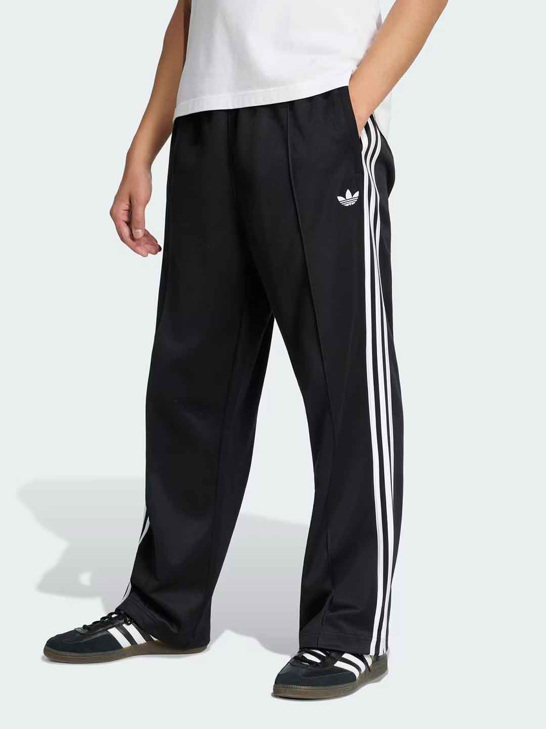 Adidas Firebird pantalone nero con bande bianche KD8315 NERO ADIDAS 