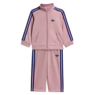 Adidas Firebird coordinato kids rosa con bande blu 0-4 anni KG3890 ROSA ADIDAS 