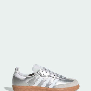 Adidas Samba sneakers kids argento con bande bianche 32-25 KK2344 ARGENTO ADIDAS 