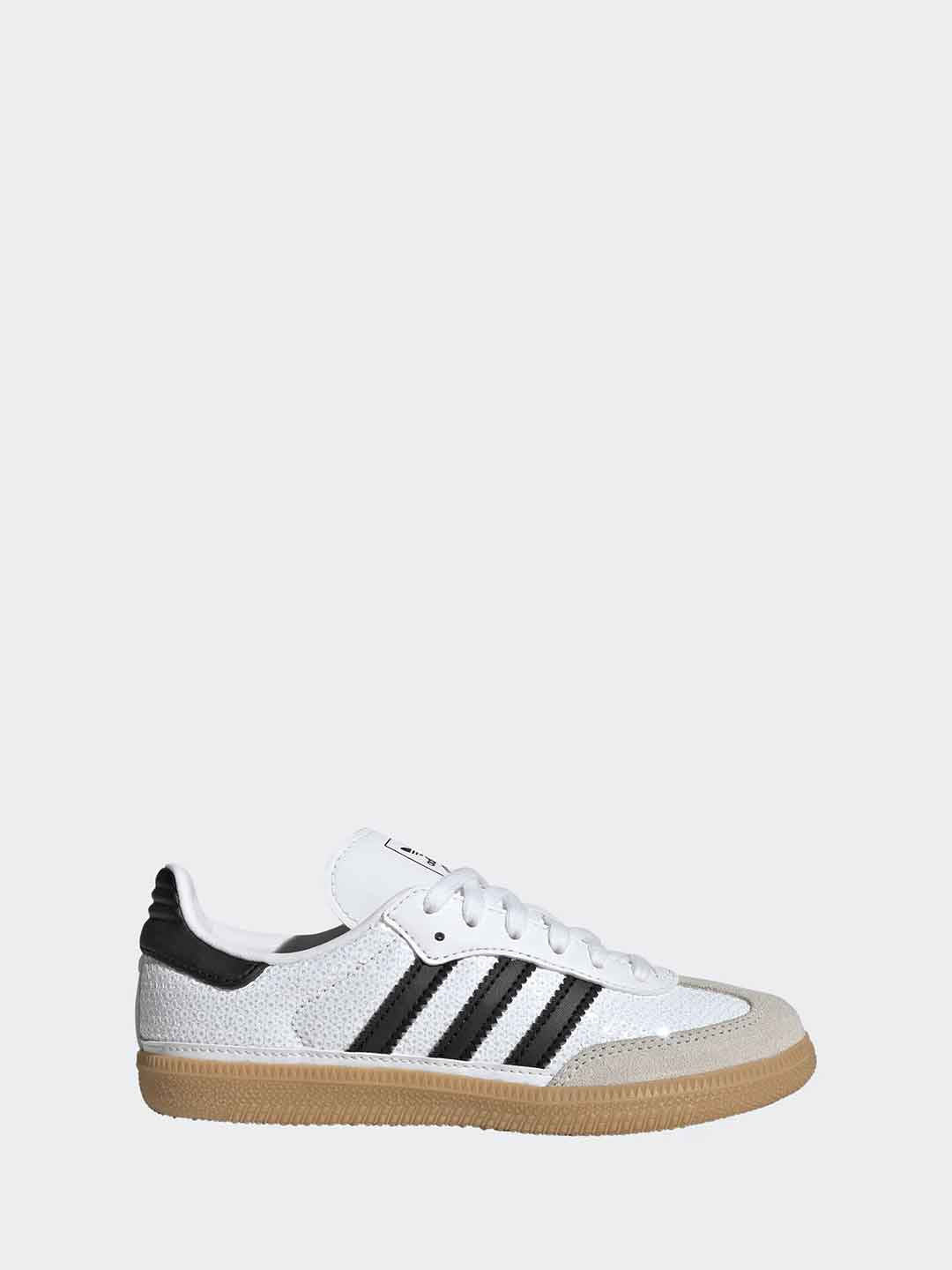 Adidas Samba OG sneakers kids bianco con paillettes 28-35 KK2350 BIANCO ADIDAS 
