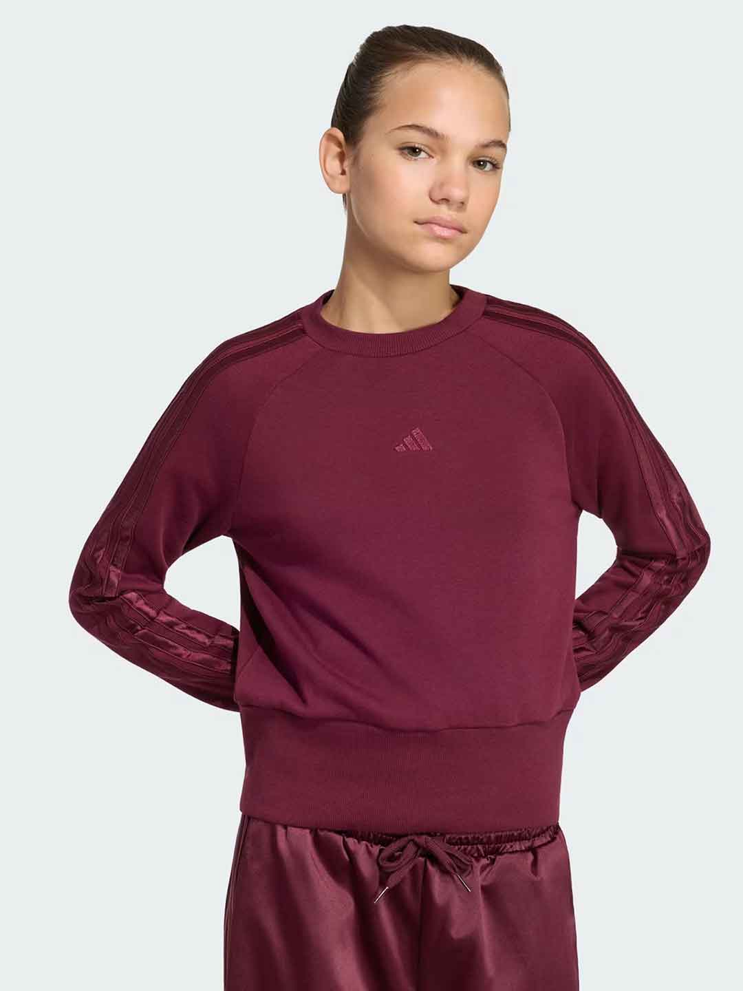 Adidas Satin felpa kids bordeaux 5-15 anni KQ7042 BORDEAUX ADIDAS 
