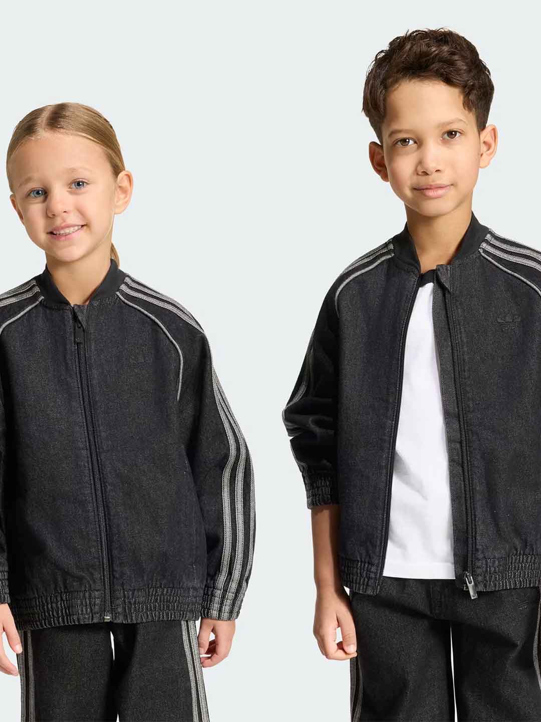 Adidas SST felpa kids nero in jeans 3-8 anni KQ8906 NERO ADIDAS 