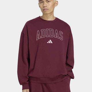 Adidas Essentials felpa bordeaux con grafica KR0310 BORDEAUX ADIDAS 