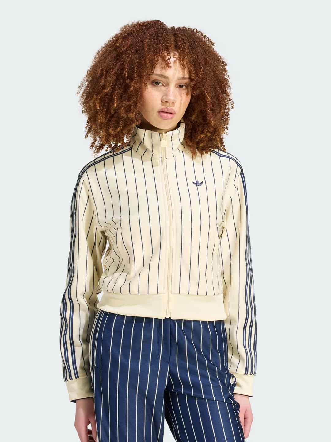 Adidas Firebird Reversibile felpa panna con righe blu KR7031 PANNA ADIDAS 