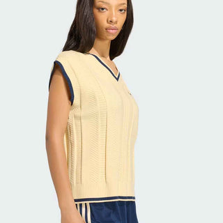 Adidas Cable Knit gilet panna e blu KR7062 PANNA ADIDAS 