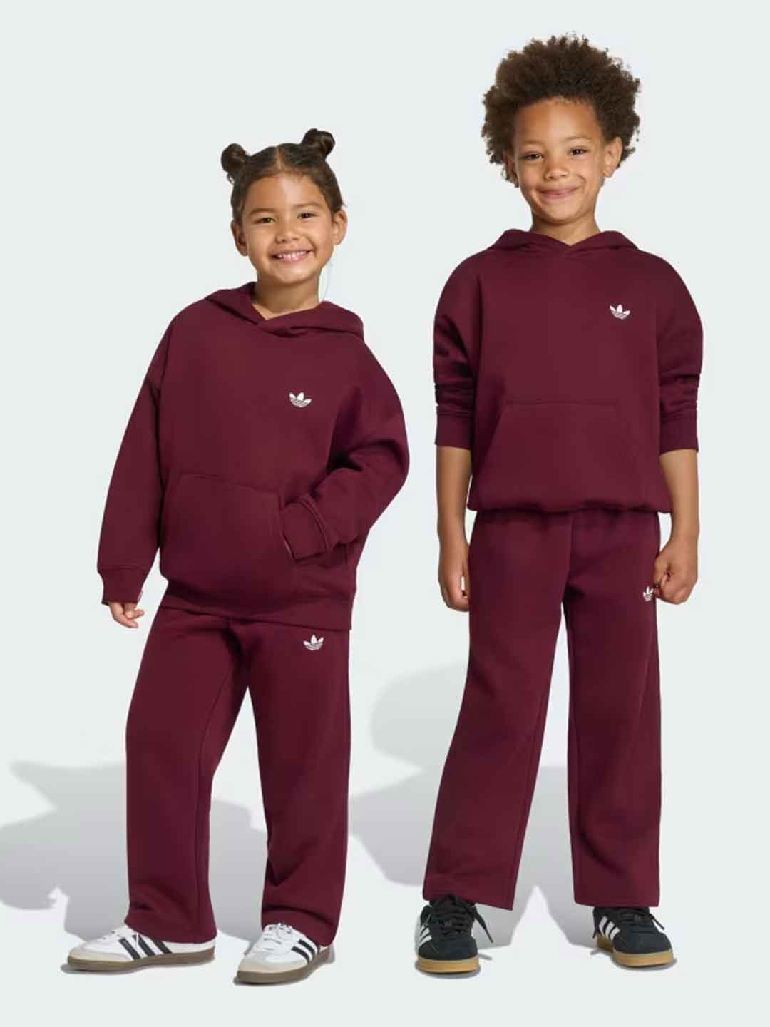 Adidas coordinato kids bordeaux oversize 3-8 anni KS1281 BORDEAUX ADIDAS 