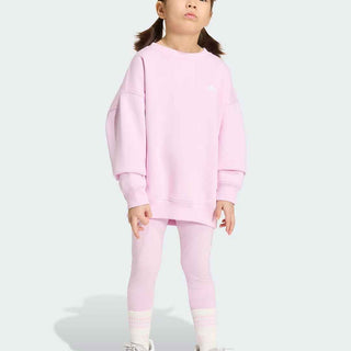 Adidas coordinato kids rosa con leggings 3-8 anni KS1285 ROSA ADIDAS 