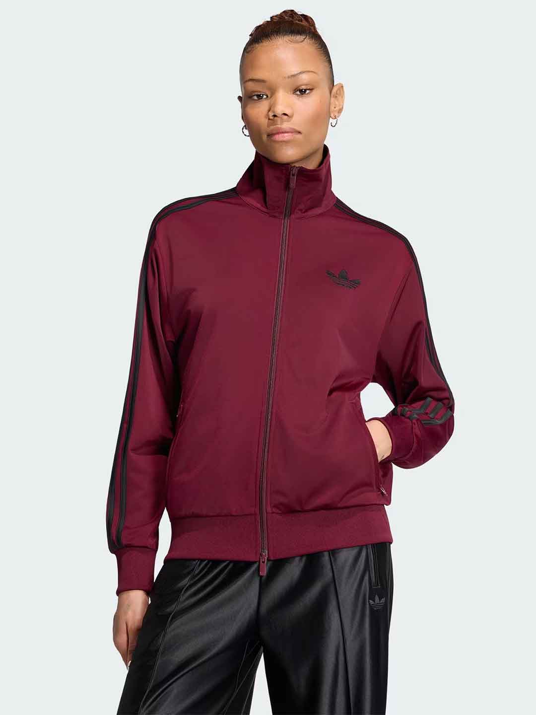 Adidas Firebird felpa bordeaux con bande nere KS4678 BORDEAUX ADIDAS 