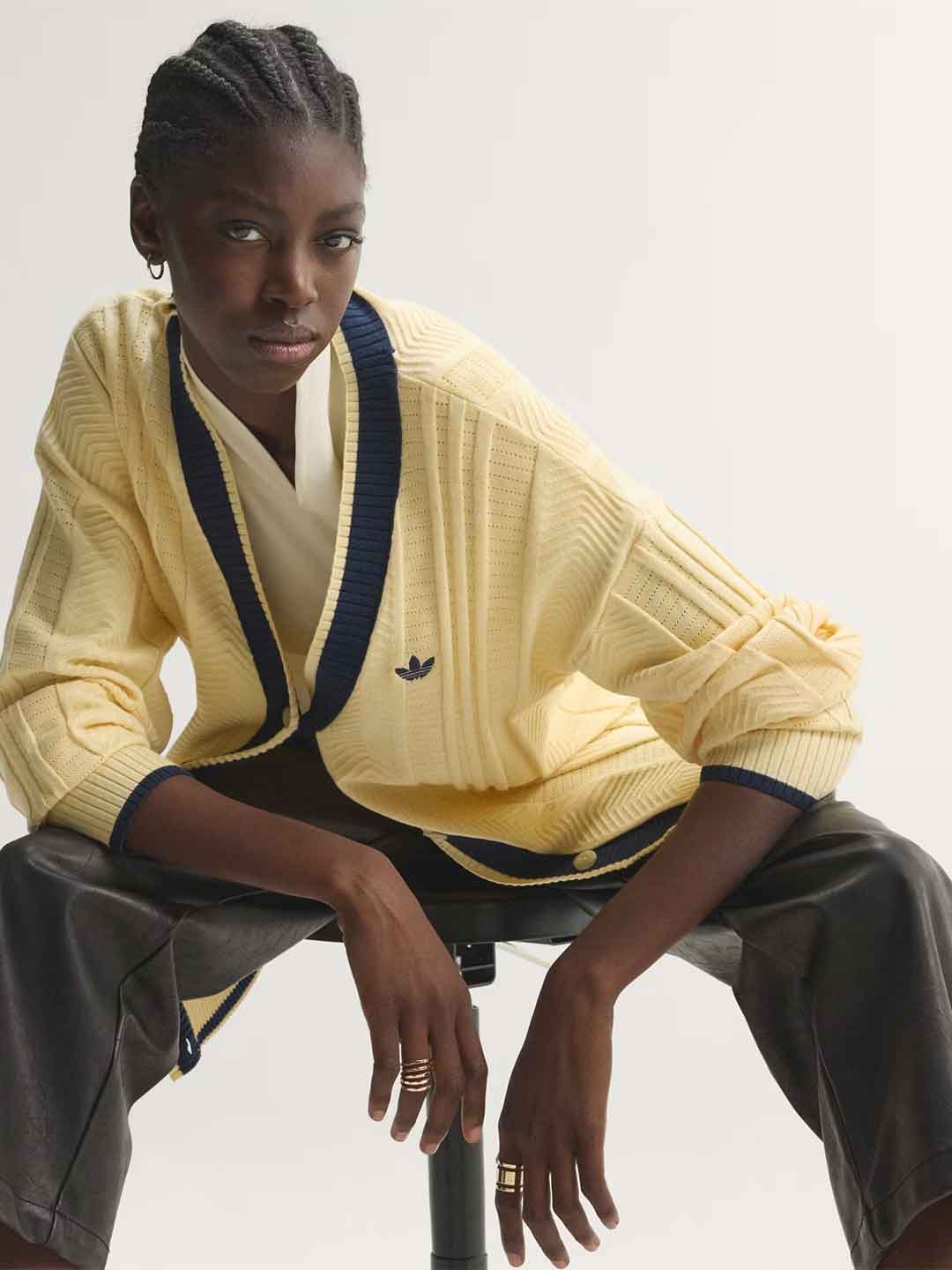 Adidas cardigan panna e blu KS4968 PANNA ADIDAS 