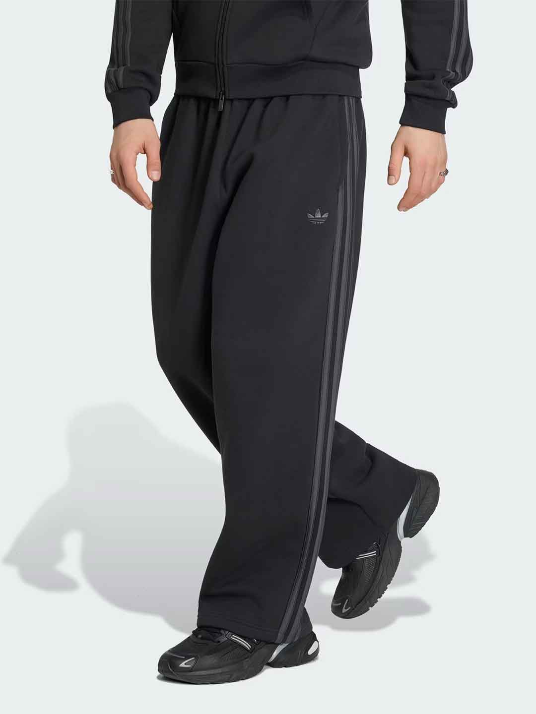 Adidas Adicolor Baggy pantalone nero con bande grigie KS6940 NERO ADIDAS 