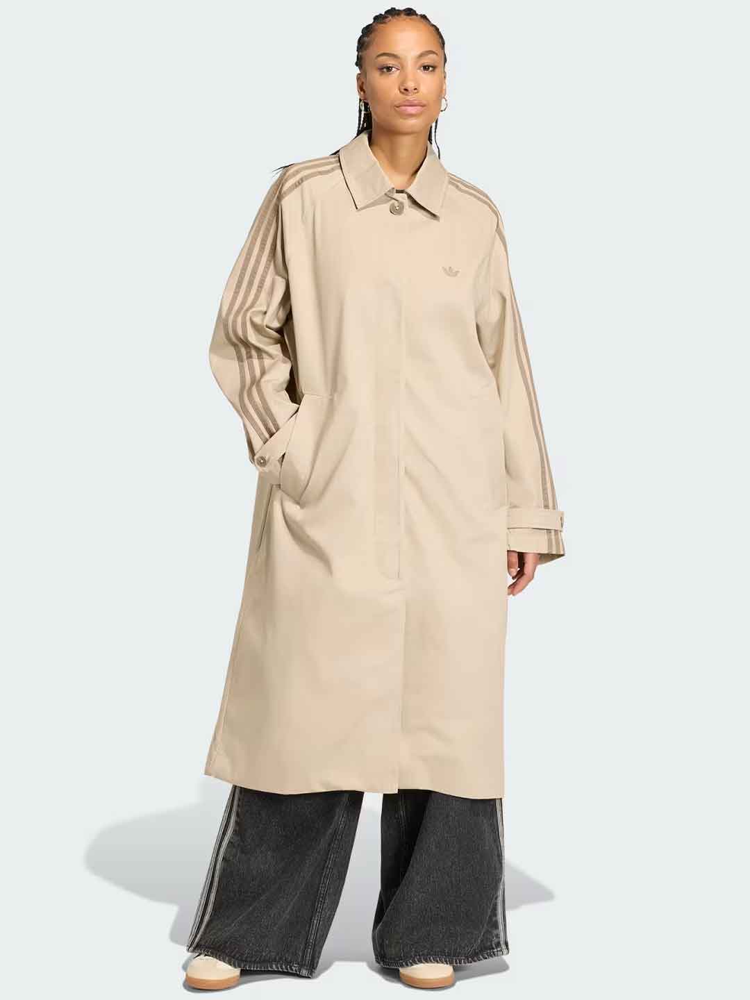 Adidas trench beige lungo KS7333 BEIGE ADIDAS 