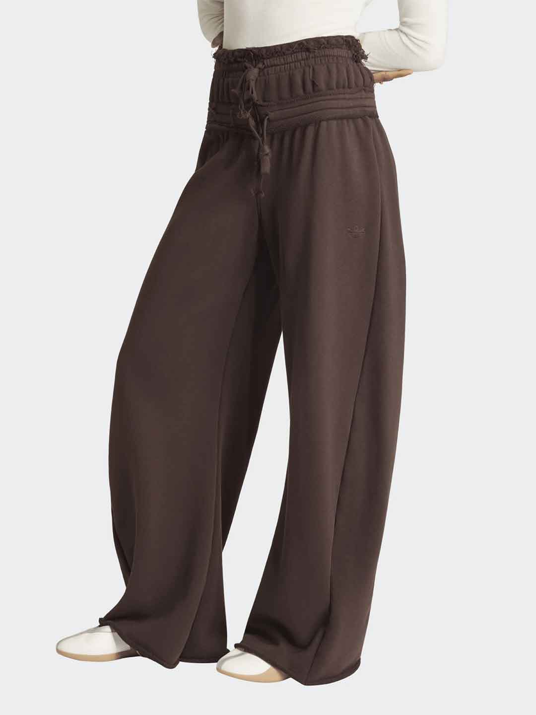 Adidas SST Double Waisted pantalone marrone con doppio bustino KT1934 MARRONE ADIDAS 