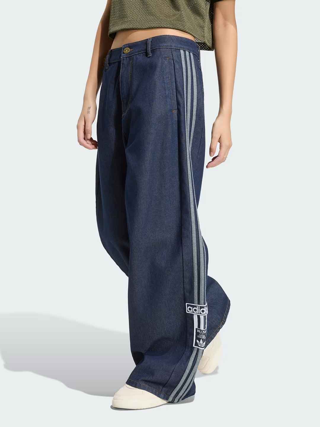 Adidas Adibreak jeans blu wide leg KT2650 BLU ADIDAS 