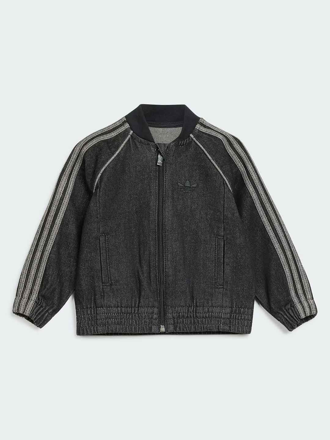 Adidas felpa kids nero in jeans 3 mesi-4 anni KT4385 NERO ADIDAS 