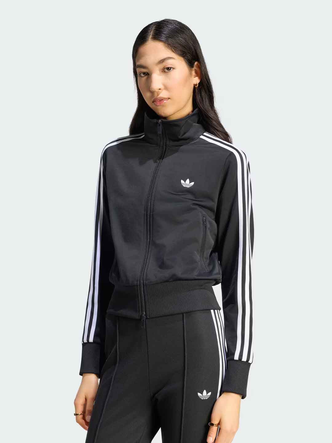 Adidas Firebird Classic felpa nero con bande bianche KV9552 NERO ADIDAS 