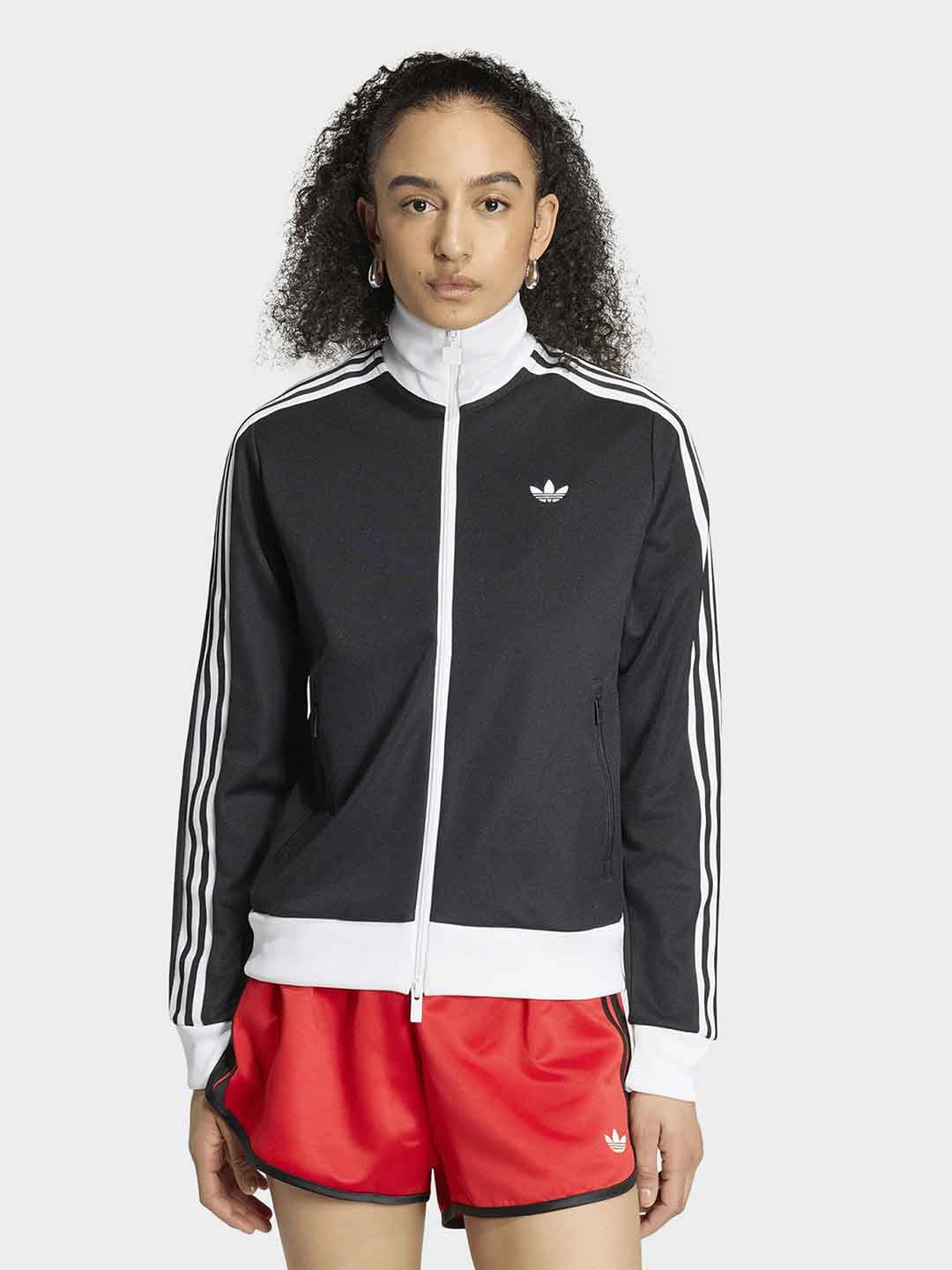 Adidas felpa nero con bande bianche KV9560 NERO ADIDAS 
