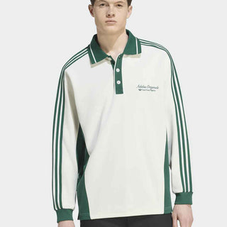 Adidas Polo LS M polo bianco e verde KW5688 BIANCO ADIDAS 