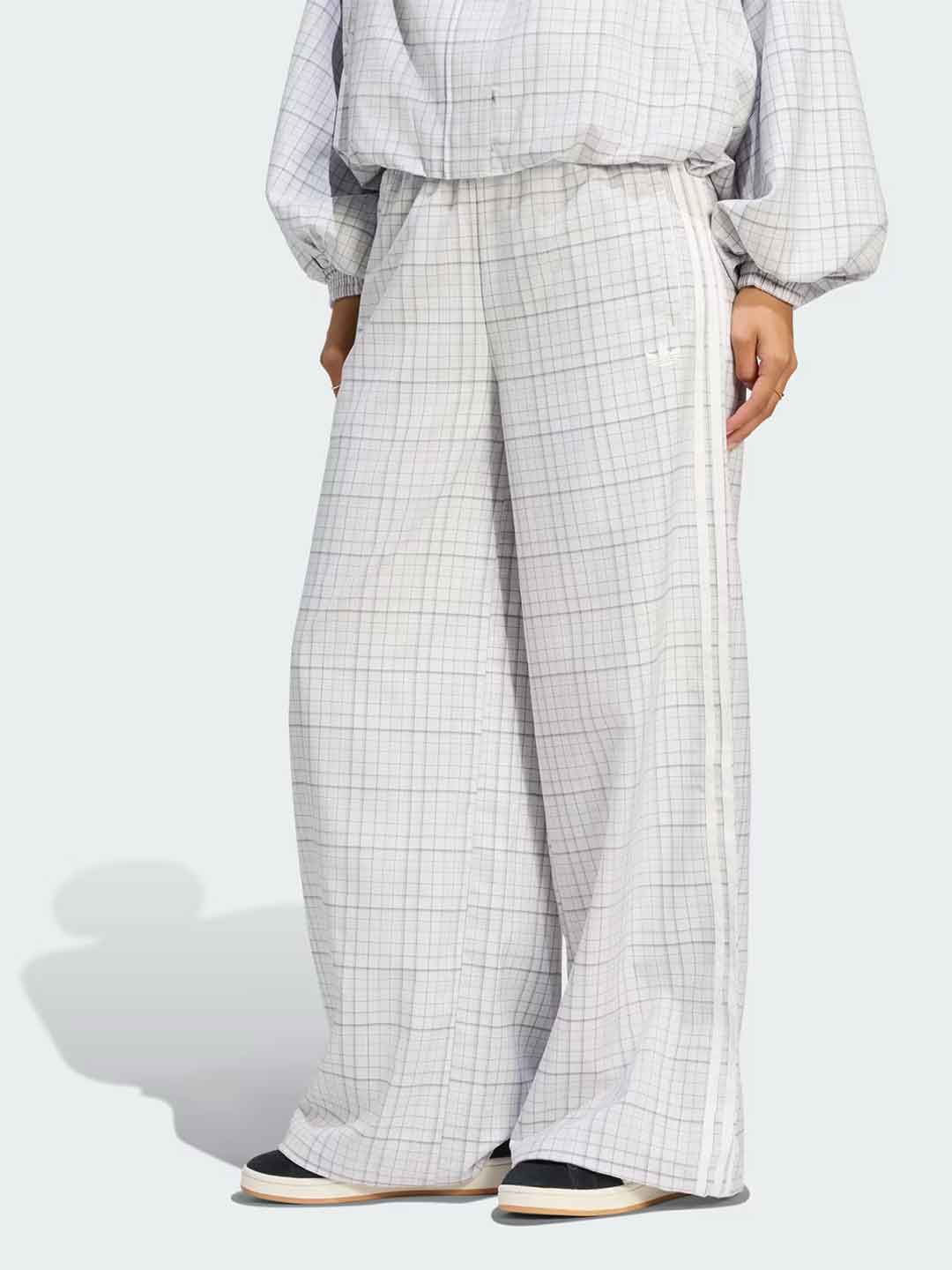 Adidas Loose Check pantalone bianco LG3596 BIANCO ADIDAS 