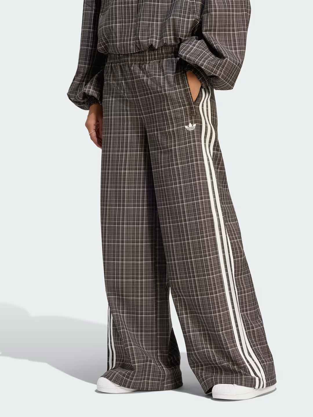 Adidas Loose Check pantalone marrone LG3598 MARRONE ADIDAS 