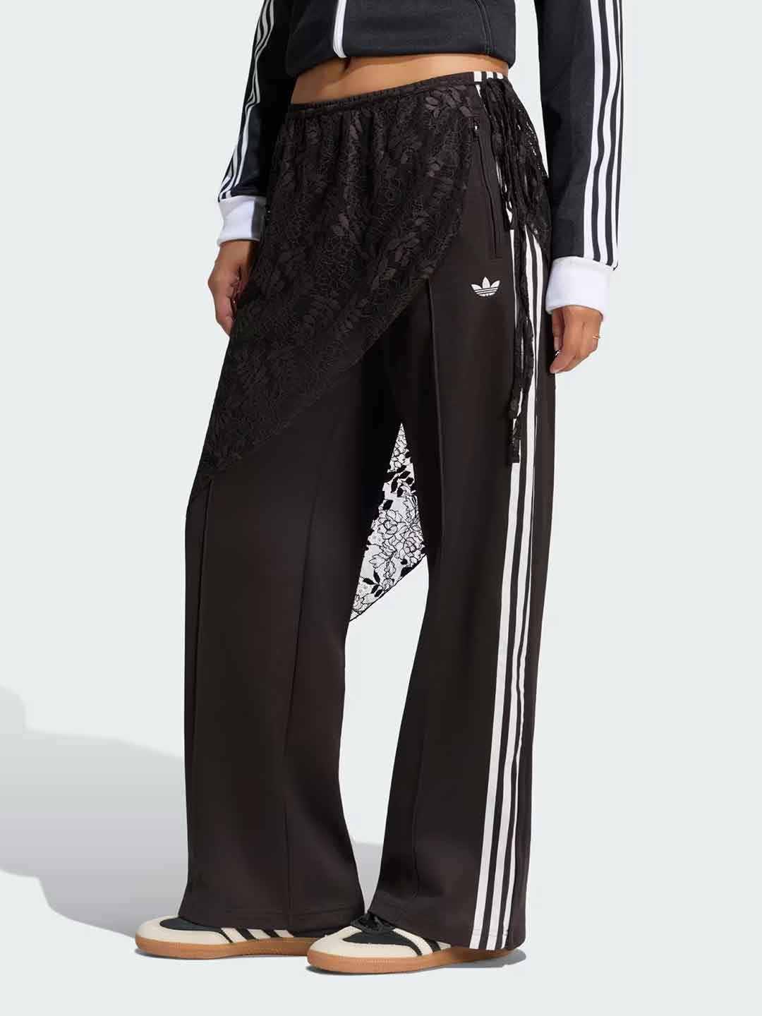Adidas Firebird pantalone marrone con gonna in merletto LG4275 MARRONE ADIDAS 