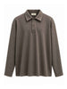 All Or Nothing polo marrone manica lunga