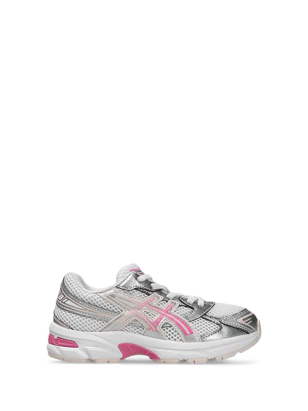 Asics Gel-1130 PS sneakers kids argento con logo rosa 27-35 1204A170-107 ARGENTO ASICS 