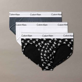 Calvin Klein slip grigio a fantasia set da 3 LV00NB4388 5U4 GRIGIO CALVIN KLEIN 