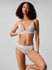 Calvin Klein top grigio triangolo smerlato