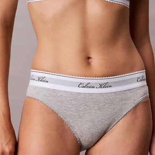 Calvin Klein slip grigio classico smerlato LV00QF9073 P7A GRIGIO CALVIN KLEIN 