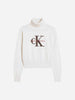 Calvin Klein maglione bianco collo altp