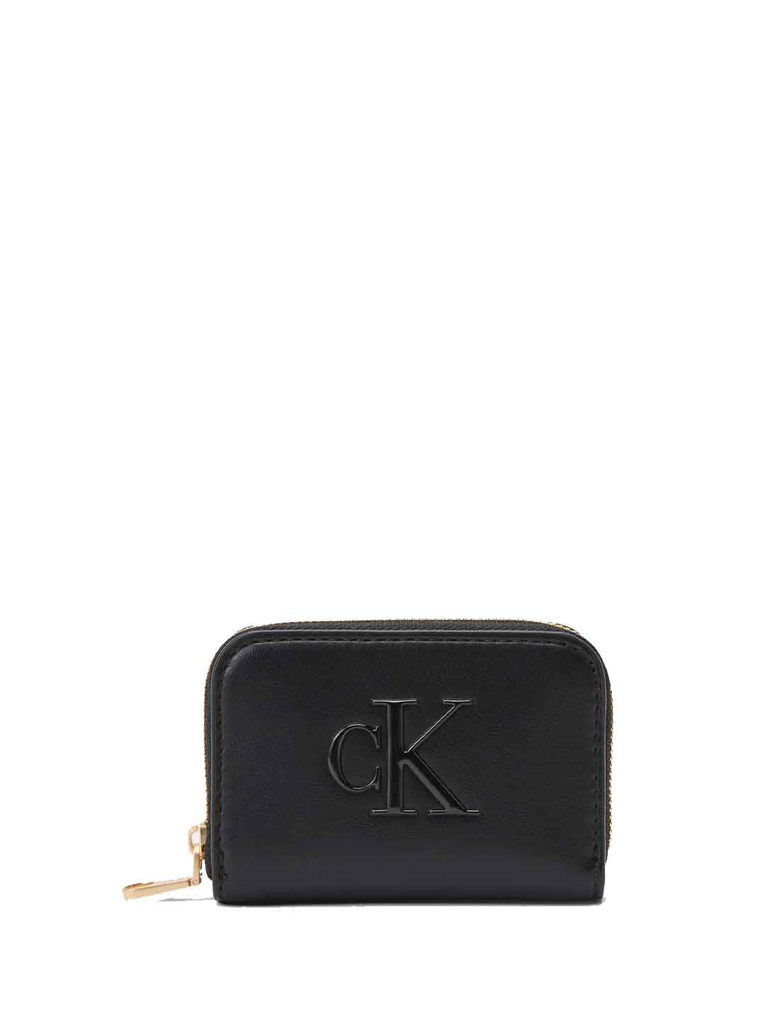 Calvin Klein Zip Around portafogli nero mini LV04F1154G UB1 NERO CALVIN KLEIN 