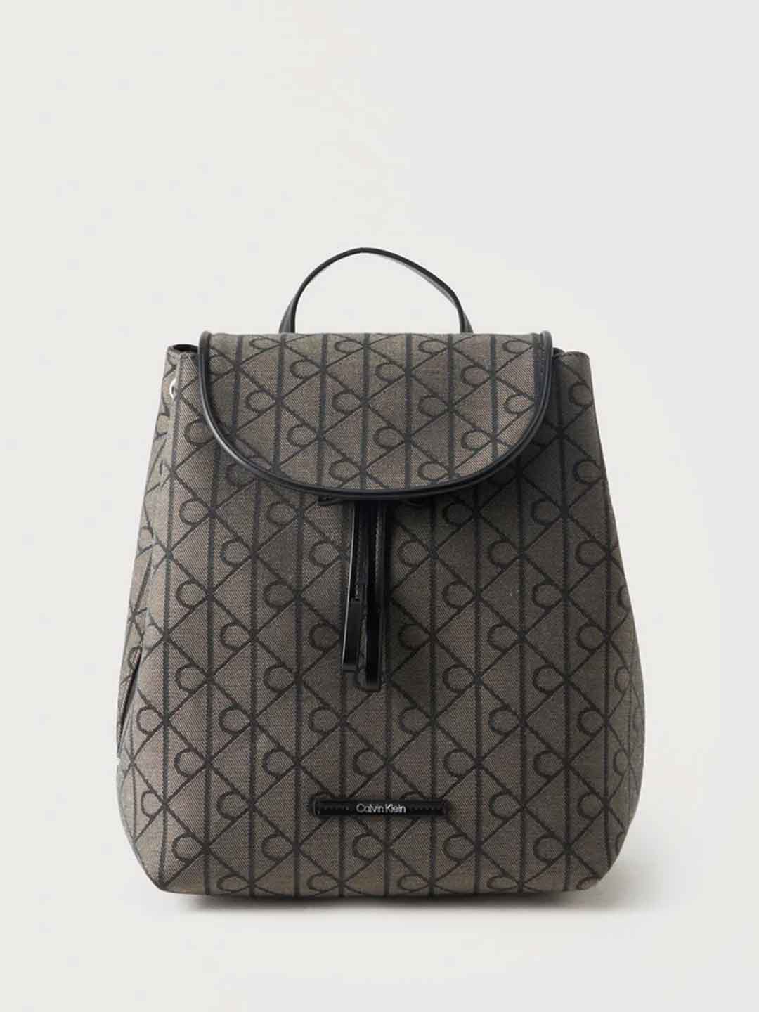 Calvin Klein Emblem Jacquared zaino beige LV04F3536G 7UL BEIGE CALVIN KLEIN 