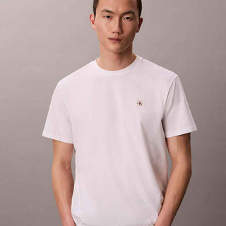 Calvin Klein t-shirt bianco con logo rosso LV04RC272G BIANCO CALVIN KLEIN 