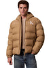 Calvin Klein giubbino beige con logo bianco