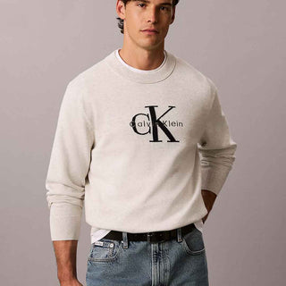 Calvin Klein maglione bianco girocollo LV04RH320G GRIGIO CALVIN KLEIN 