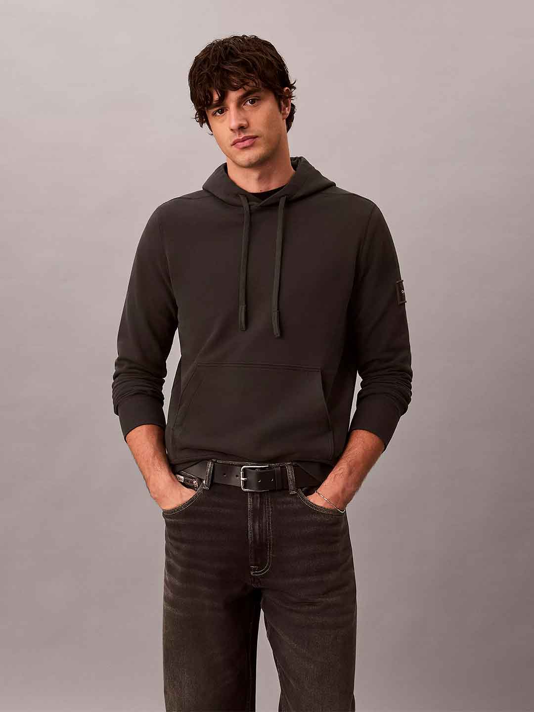Calvin Klein felpa antracite con cappuccio LV04RJ201G ANTRACITE CALVIN KLEIN 